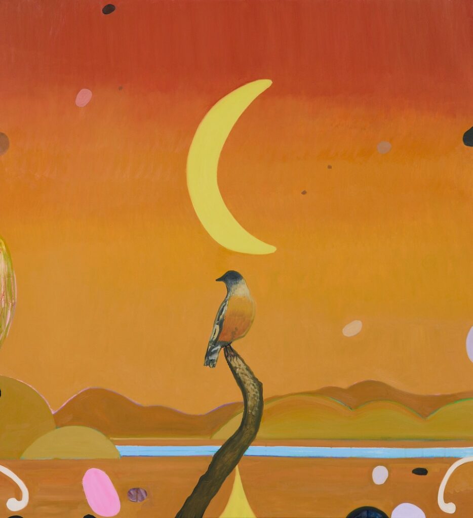 Moon For You My Dear, 122x112CM_OIlandacrylicpolycotton_2025