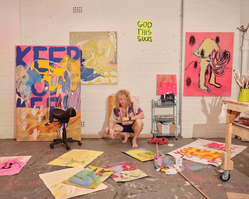 Hal Witney Artist in Residence at Woollahra Gallery