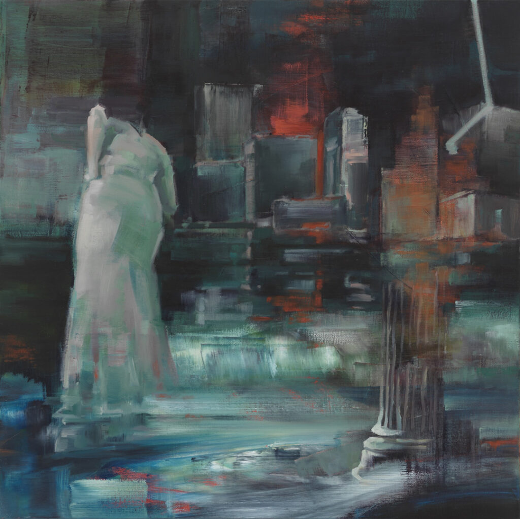 10. Deborah Marks_Tragedy of Desire, 2025, oil on linen, 40cm x 40cm