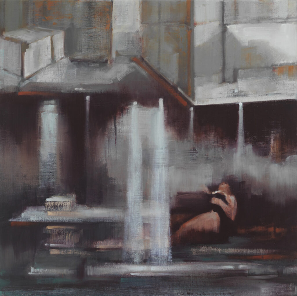 12. Deborah Marks_Contemplation, 2026, oil on linen, 40cm x 40cm