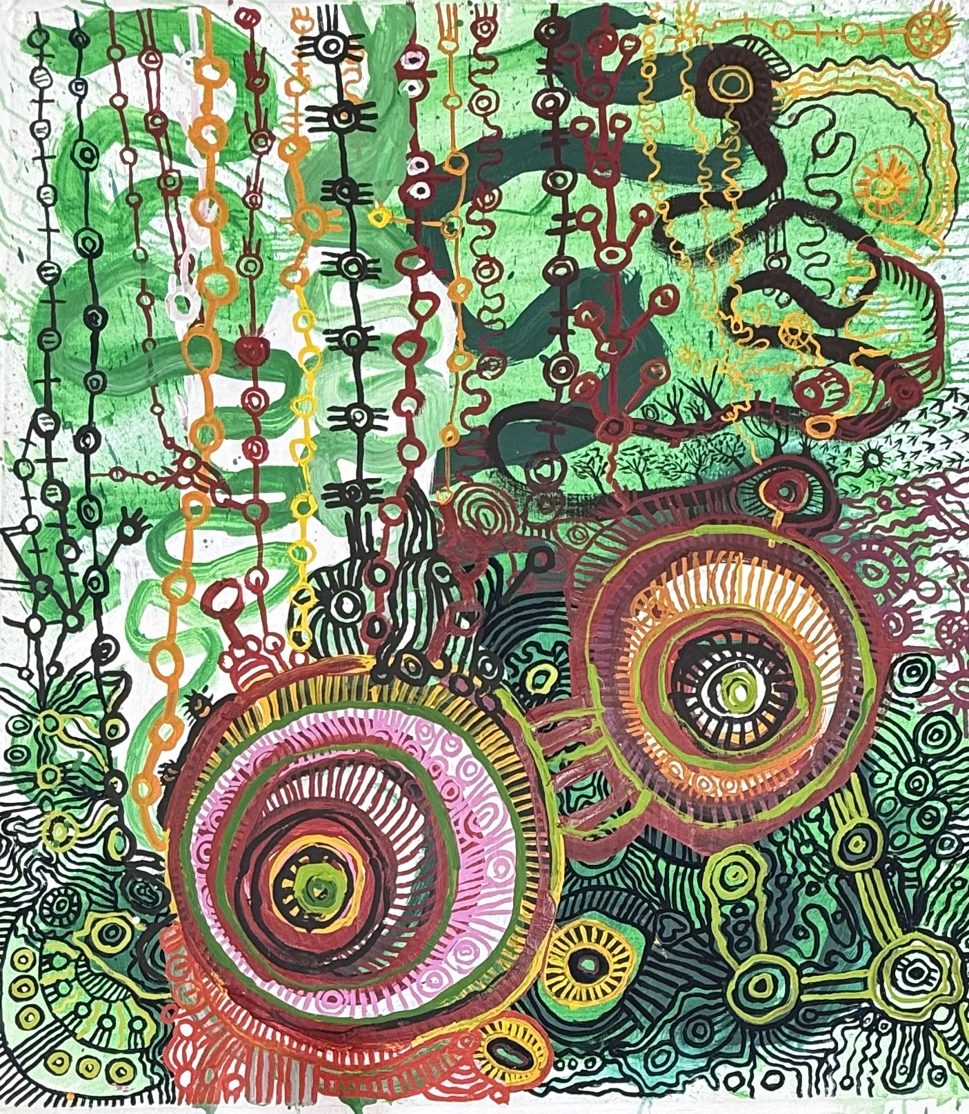 Artwork: Tjala Tjukurpa – Honey Ant Story (198-25AS)