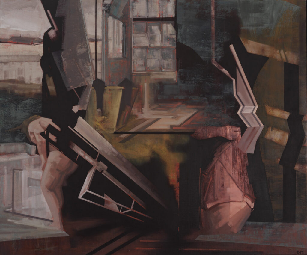 4. Deborah Marks_The Uncertain Territory Between Self & Other, 2023, oil on canvas, 100cm x 120cm