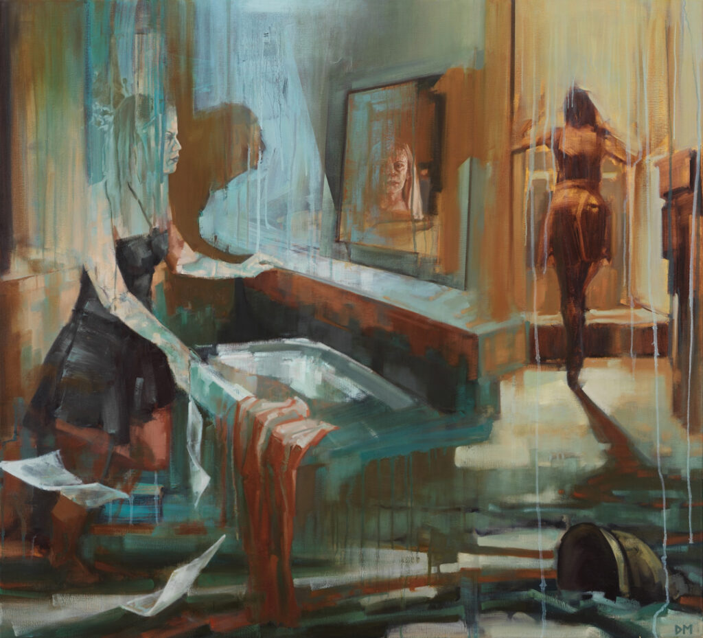 9. Deborah Marks_Self Reflection, 2025 oil on canvas, 100cm x 110cm