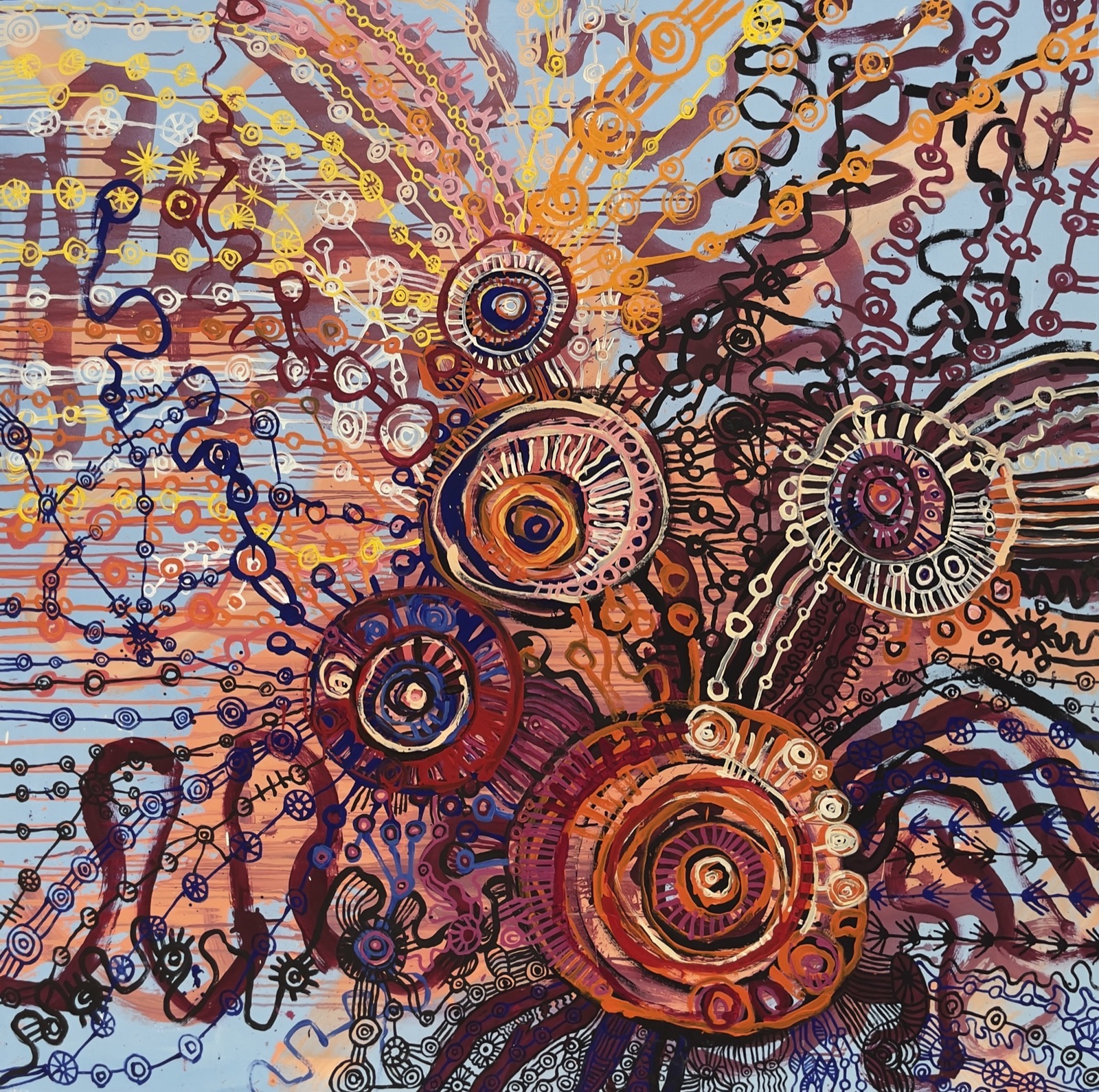 Artwork: Tjala Tjukurpa – Honey Ant Story (96-24AS)