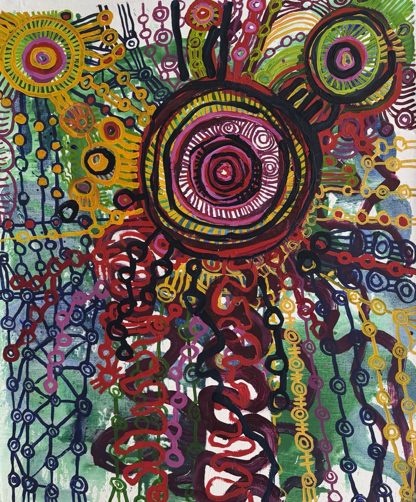 Artwork: Tjala Tjukurpa – Honey Ant Story (130-26)