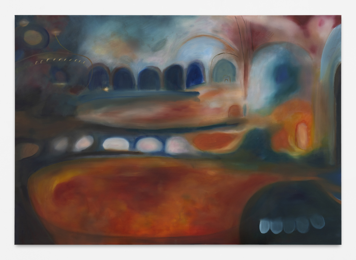 Artwork: THEATRE PAINTING #2: I dreamt again about sneaking into the opera theatre in Zurich. This time, I had to jump over many fences, each row of seats was a fence. Then I had to sit on a balloon that burst when I sat on it and the popcorn in my hand went everywhere on the floor. All the posh people around me starred as they were sipping champagne