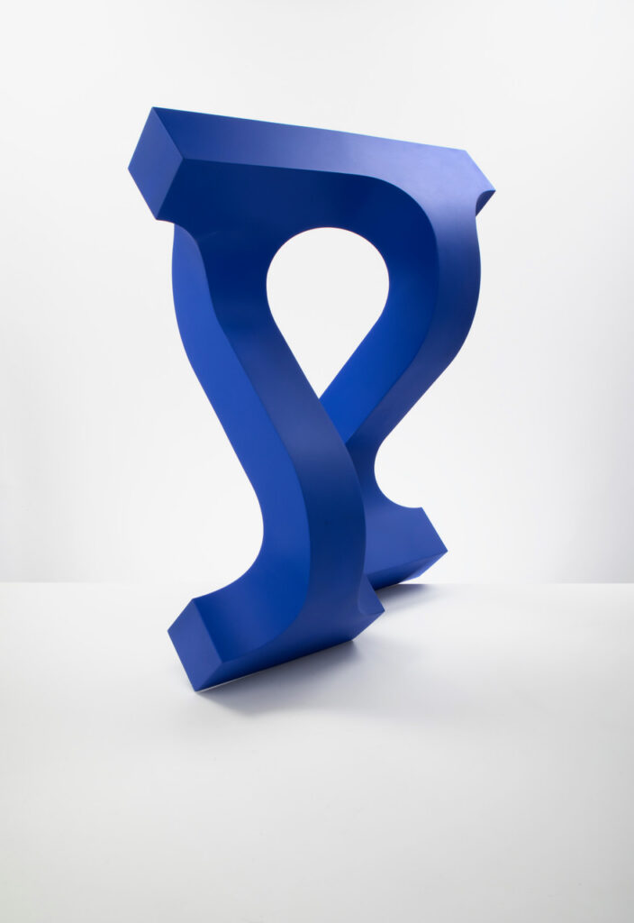 Moon Walk in Blue 580x430x180mm Painted Resin 2026